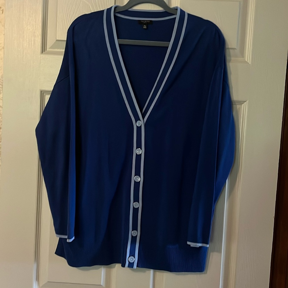 Talbot petite XL pretty blue cardigan